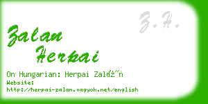 zalan herpai business card